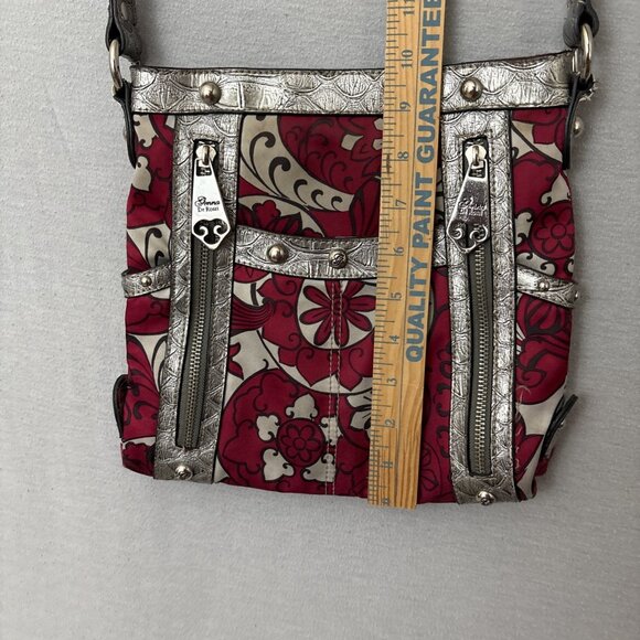 Genna De Rossi Faux Leather Snakeskin Metallic Gray Pink Boho Metal Punk Retro - Picture 6 of 16